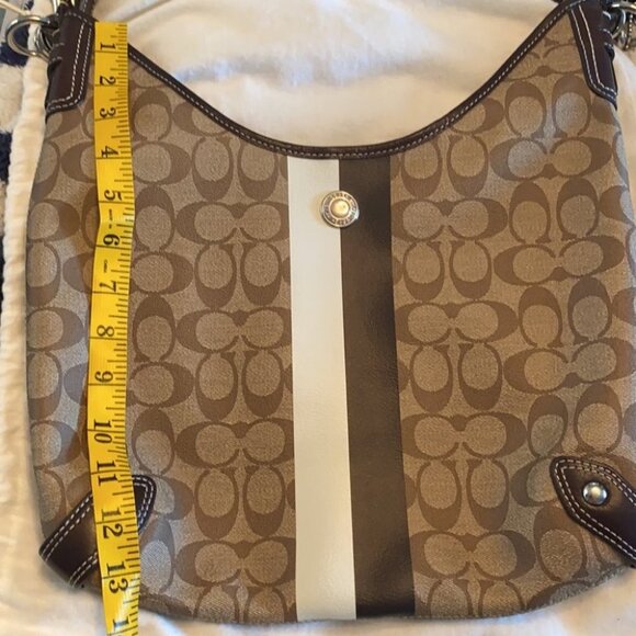 Coach bag heritage stripe crossbody shoulder bag classic luxury  NWOT - Picture 6 of 10